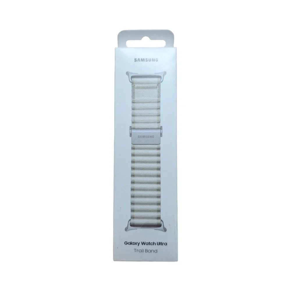Oo1-O Samsung Galaxy Watch Ultra Trail Band in White Sand